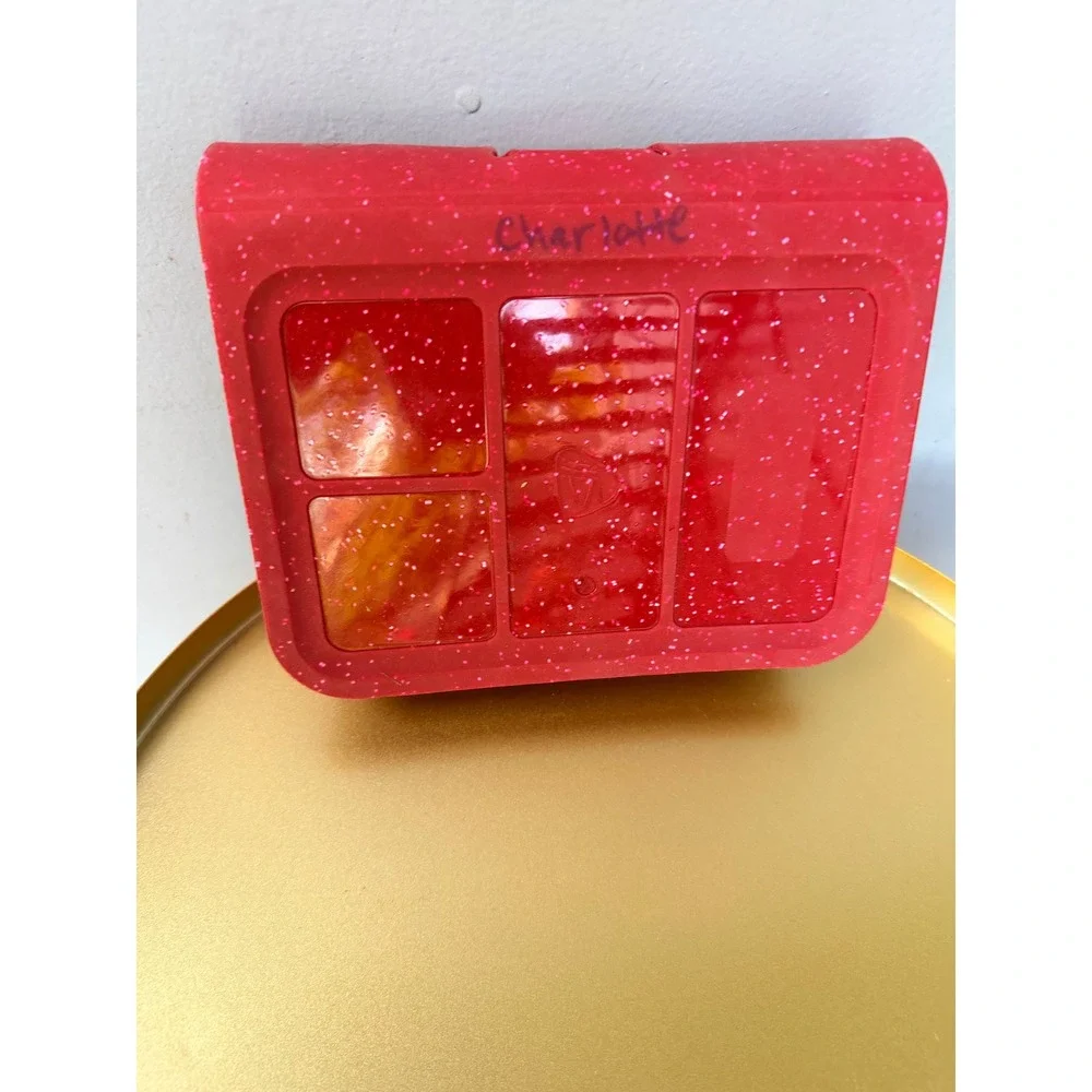 Silipint Silicone 45 oz Go Go Bento‎ Box Red Speckle